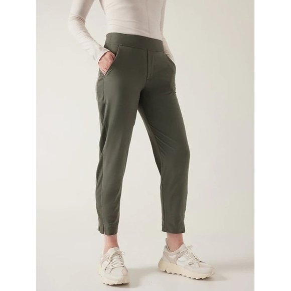 Athleta Pants - Athleta Brooklyn Ankle Pant Olive Green NWOT 10T